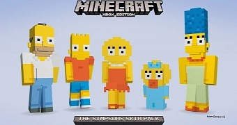 Minecraft Receiving The Simpsons Skin Pack on Xbox in Late February