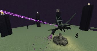The Enderdragon is included in Title Update 9 for Minecraft on Xbox 360