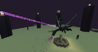 The Enderdragon in Minecraft for Xbox 360