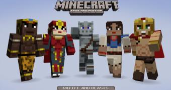 A part of the Minecraft for Xbox 360 Battle & Beasts Pack