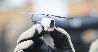 Prox Dynamics AS' Black Hornet pocket reconnaissance drone