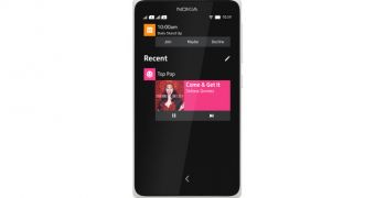 Nokia MixRadio app (screenshot)