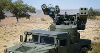 The Humvee-mounted Laser Avenger system designed by Boeing