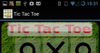 Tic Tac Toe app screen