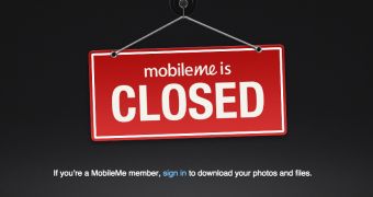 MobileMe Closed banner