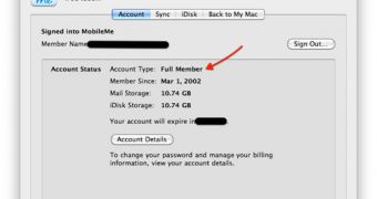 Customers checking with their MobileMe account information signal changes with the status of their account type