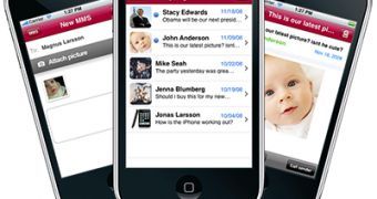 Mobispine banner for its native MMS iPhone app