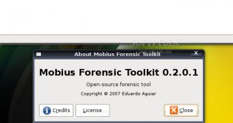 Mobius Forensic Toolkit interface