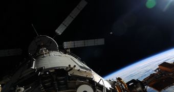 ATV 4 docking with the ISS