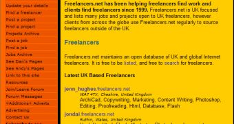 An Example of Freelancers Jobs Website