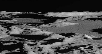 An image of the lunar surface, collected by the LRO Narrow Angle Cameras