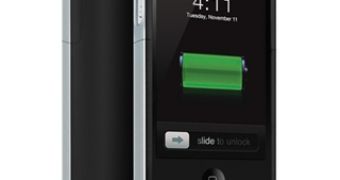 Mophie's Juice Pack Air for iPhone 4 looks fairly slim in this promo material but, as the second image down shows, it's not