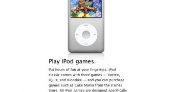 iPod games, marketing material