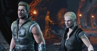 Johnny Cage and Sonya Blade in Mortal Kombat X