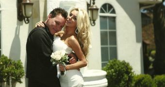 Courtney Stodden (16) and Doug Hutchison (51) on their wedding day in May 2011