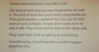 Apple inspirational words