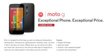 Moto G now listed as coming soon at Flipkart in India