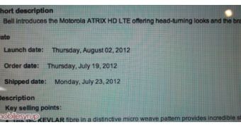 Motorola ATRIX HD LTE