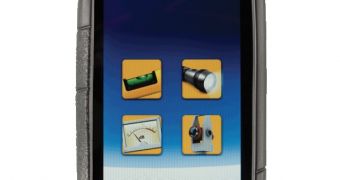 Motorola DEFY+ JCB Edition (front)