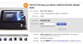 Motorola DROID with Silver Buttons on eBay