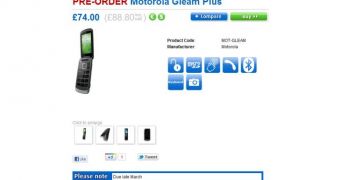 Motorola Gleam+ price tag