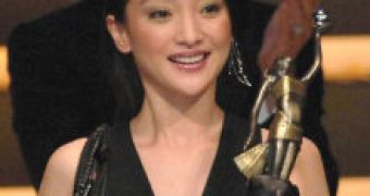 Zhou Xun after winning the Best Actress award in 2006