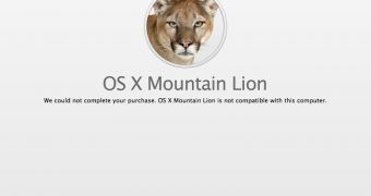 Mountain Lion installation error