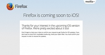 Firefox for iOS coming soon