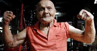 Pocket Hercules Manohar Aich, Mr. Universe 1952, has just turned 100
