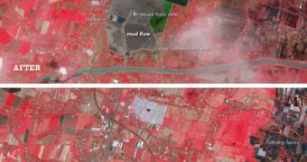 NASA images showing the size of the devastation
