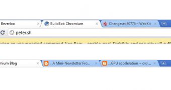 Multi-tab selection and tab elision in Chromium 12