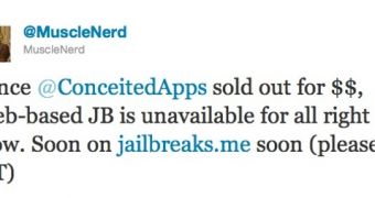 iPhone Dev Team member, Musclenerd tweets sad (albeit temporary) news for JailbreakMe users