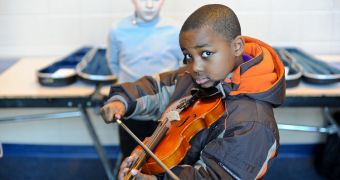 Playing a musical instrument helps children get better at distinguishing sound patterns, and at perceiving slight changes in the tone of people they are talking to