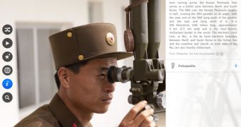 Fotopedia North Korea screenshot (iPad version)