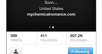 My Chemical Romance Twitter account hacked