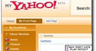 The appearence of My Yahoo Beta version