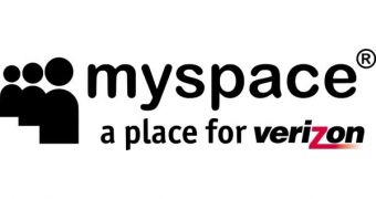 MySpace and Verizon logos combined