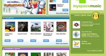 MySpace Games website