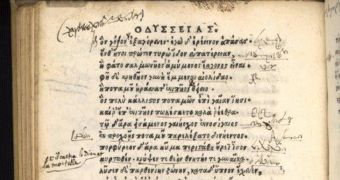 Strange notes were found in a rare 1504 edition of the Greek epic poem