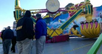 The Vortex ride at the North Carolina state fair throws guests off