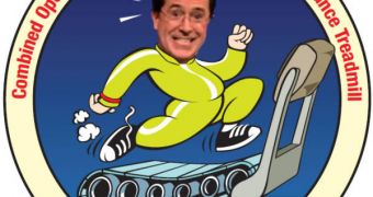 The patch logo for the new COLBERT treadmill aboard Tranquility