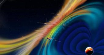 NASA's Magnetospheric Multiscale mission will use four identical spacecraft, variably spaced in Earth's orbit, to make three-dimensional measurements of magnetospheric boundary regions and to examine the process of magnetic reconnection