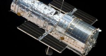 This is NASA's iconic Hubble Space Telescope