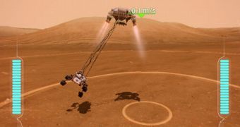 A screenshot from the new MSL-centered video game that NASA and Microsoft released on July 17, 2012