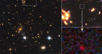 This is potentially the most distant galaxy in the Universe