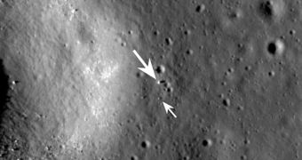 The Chang'e-3 lunar lander and Yutu rover, as seen by LRO's LROC instrument