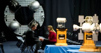 NASA Deputy Administrator Lori Garver and Bigelow Aerospace President Robert Bigelow are seen here discussing, during a meeting they had in early 2011