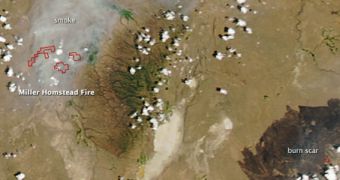 NASA Sees Fires over Eastern Oregon