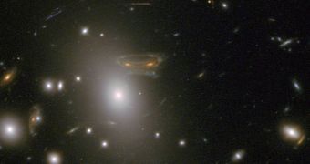Distant galaxies magnified by Abell 68's gravity