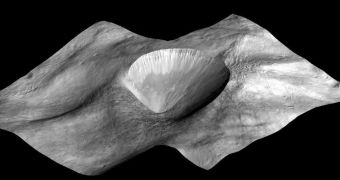 NASA Spacecraft Images New Landscape Features on Vesta